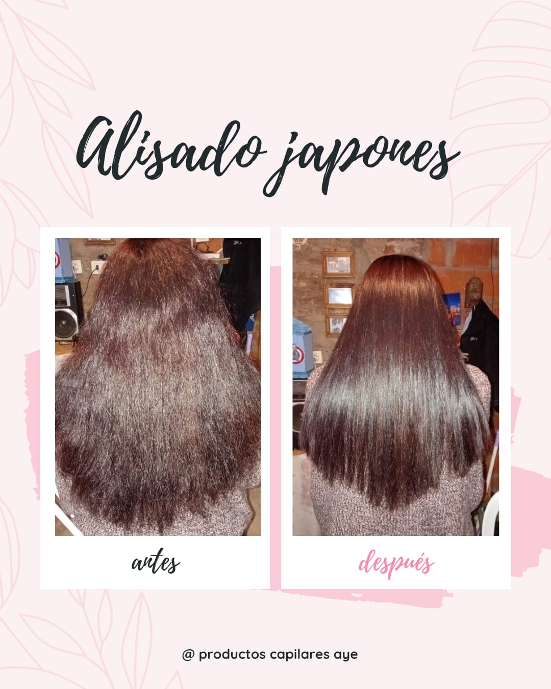 Antes y después del Alisado Japonés