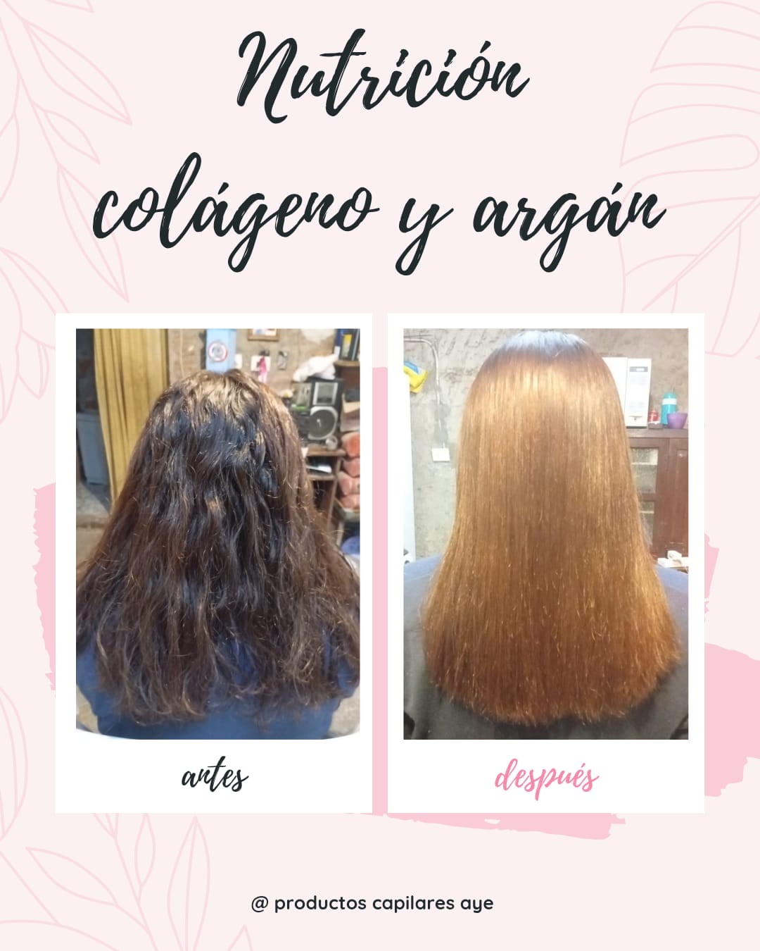 Antes y después de la Nutrición Colágeno y Argán
